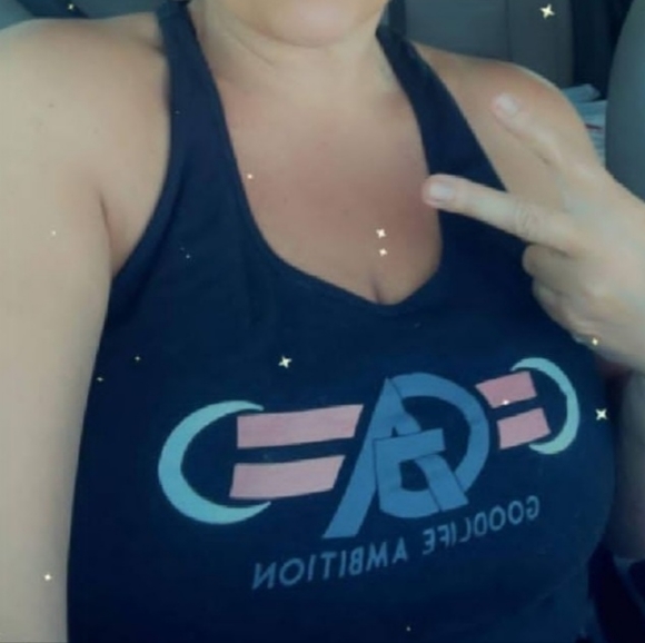 LUXURY LOGO RACERBACK TANK/ ROSAY COLORWAY - Picture 3 of 4